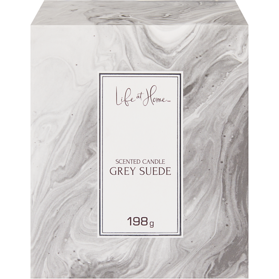Life at Home Scented Candle Grey Suede 1 ea, $10.00/1ea
