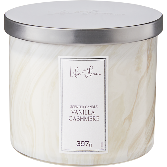 Life at Home Scented Candle Vanilla Cashmere 1 ea, $12.00/1ea