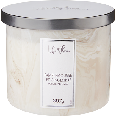 Life at Home Bougie parfumée – Gingembre pamplemousse 1 ea, 16,00 $/1ch