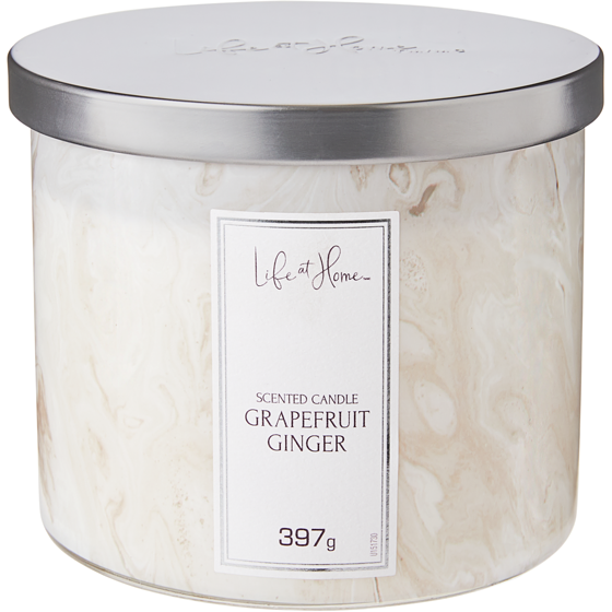 Life at Home Scented Candle Grapefruit Ginger 1 ea, $12.00/1ea