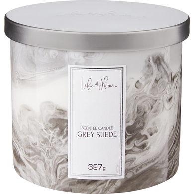 Life at Home Scented Candle Grey Suede 1 ea, $12.00/1ea