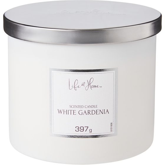 Life at Home Scented Candle White Gardenia 1 ea, $16.00/1ea