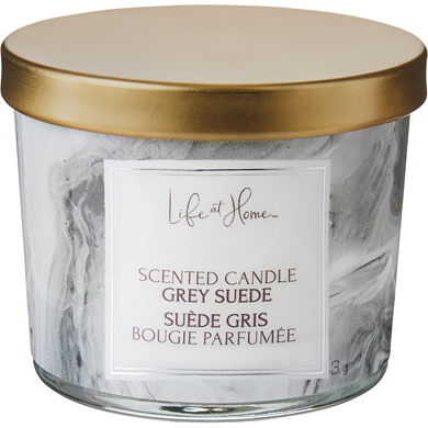Life at Home Bougie parfumée – Suède gris 1 ea, 2,00 $/1ch