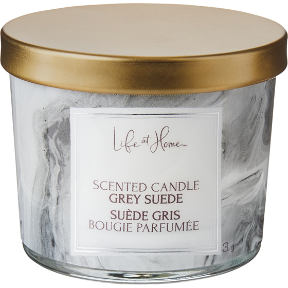 Life at Home Scented Candle Grey Suede 1 ea, $2.00/1ea