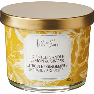 Life at Home Scented Candle Lemon & Ginger 1 ea, $2.00/1ea