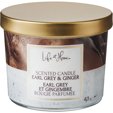 Life at Home Bougie parfumée – Earl Grey et gingembre 1 ea, 2,00 $/1ch