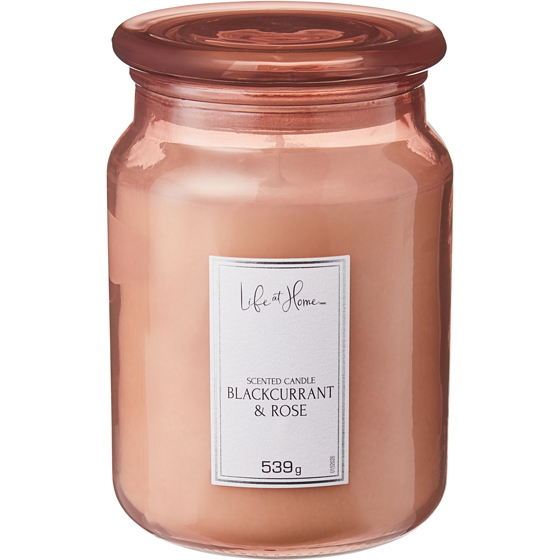 Life at Home Scented Candle Blackcurrant & Rose 1 ea, $19.00/1ea