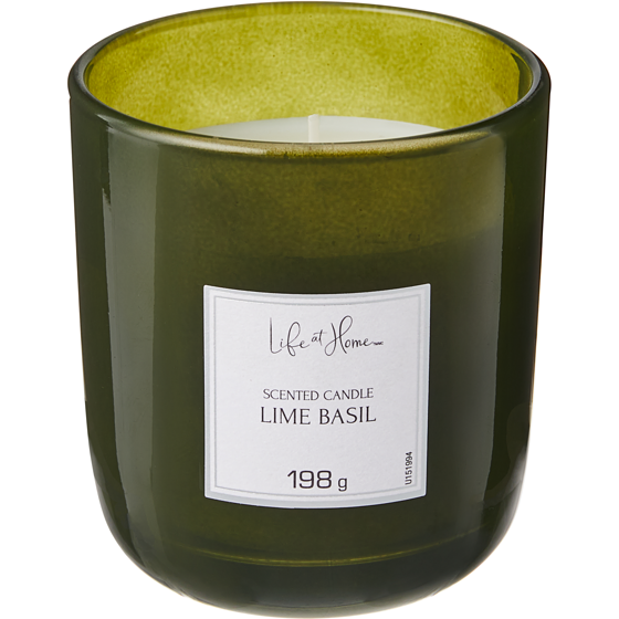 Life at Home Scented Candle Lime Basil 1 ea, $10.00/1ea