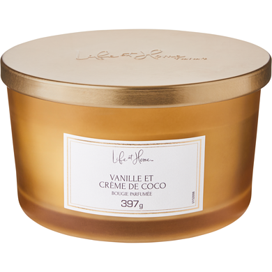 Life at Home Bougie parfumée – Crème vanille et noix de coco 1 ea, 16,00 $/1ch