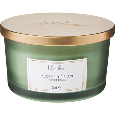 Life at Home Bougie parfumée – Sauge et thé blanc 1 ea, 16,00 $/1ch