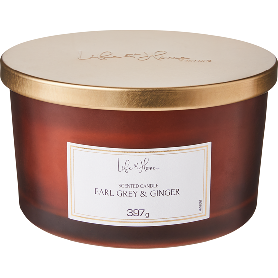 Life at Home Scented Candle Earl Grey & Ginger 1 ea, $16.00/1ea