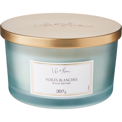 Life at Home Bougie parfumée – Voiles blanches 1 ea, 16,00 $/1ch