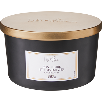 Life at Home Bougie parfumée – Rose Noir et Oud 1 ea, 16,00 $/1ch