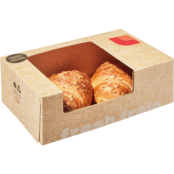 null Croissants aux amandes pur beurre, paq. de 2 146 g, 1,71 $/100g