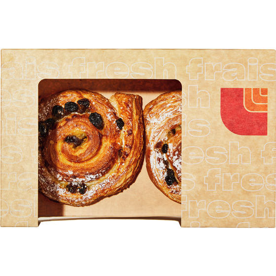 null Brioche aux raisins paquet de 2 151 g, 1,66 $/100g