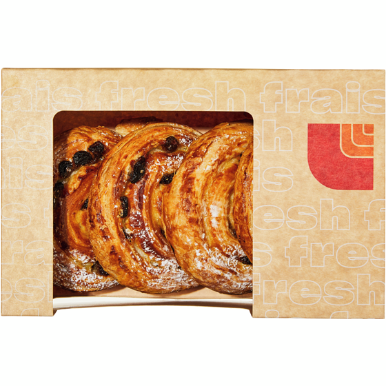 null Brioche aux raisins paquet de 4 255 g, 2,35 $/100g