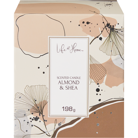 Life at Home Scented Candle Almond & Shea 1 ea, $10.00/1ea