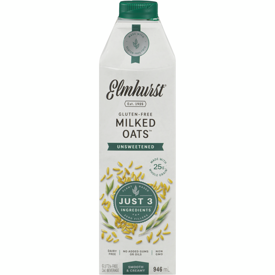 Elmhurst Oat Beverage Unsweetened 946 ml, $1.06/100ml