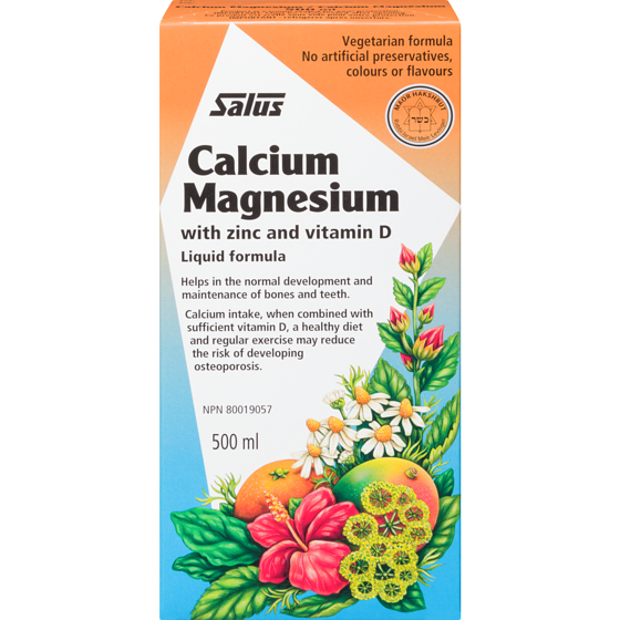 Salus Haus Calcium Magnesium With Zinc And Vitamin D Liquid Formula 500 ml, $7.20/100ml