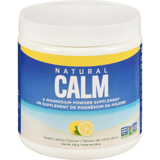Natural Calm Sweet Lemon Flavour A Magnesium Powder Supplement 226 g, $15.92/100g