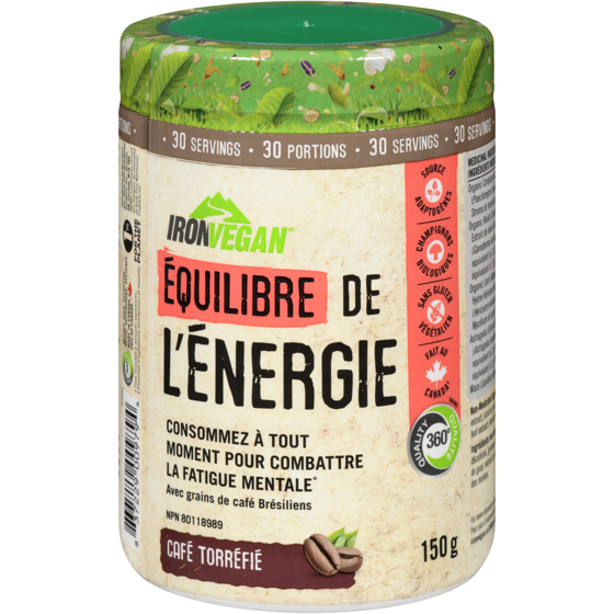 Iron Vegan Café Rôti 150 g, 29,33 $/100g