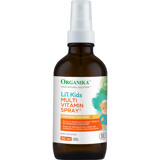 Organika Li'L Kids Multi Vitamin Spray Liquid Fruity Orange 30 ml, $103.30/100ml