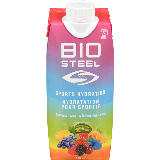 Biosteel Sports Drink Rainbow Twist 500 ml, $0.50/100ml