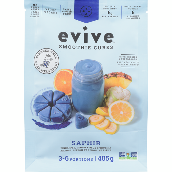 Evive Smoothie Cubes Saphir 405 g, $2.47/100g