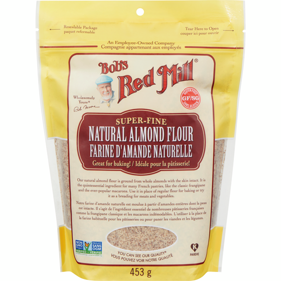 Bobs Red Mill Super-Fine Natural Almond Flour 453 g, $4.19/100g