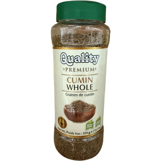 Quality Pot entier de graines de cumin 350 g, 1,57 $/100g