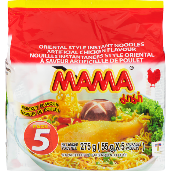 Mama Nouilles instantanées au poulet emb. 5 275 g, 1,45 $/100g