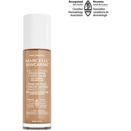 Marcelle Skincaring 2-in-1 Soothing Foundation + Concealer Medium Beige 30 ml, $73.30/100ml