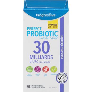 Progressive 30 Milliards D'Ufc Par Capsule Puissance Régulière Perfect Probiotic 30 ea, 1,25 $/1ch