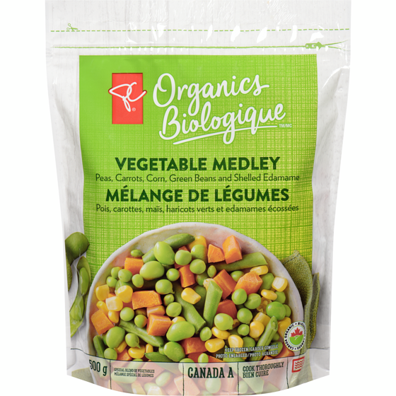 PC Biologique Mélange de légumes 500 g, 1,00 $/100g