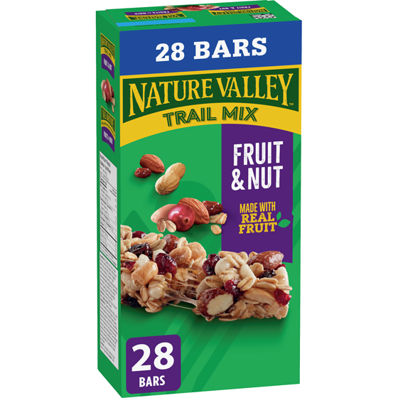 Nature Valley Chewy Trail Mix Granola Bars, Fruit and Nut, 28 ct 980 g, $1.33/100g