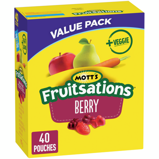 Mott's Fruitsations Fruit Flavoured Snacks, Berry, Gluten Free 907 g, $1.43/100g