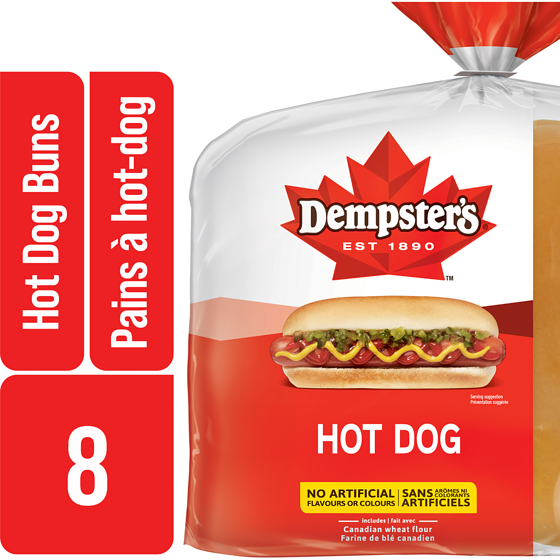 Dempster’s Pains à hot-dog 360 g, 1,19 $/100g