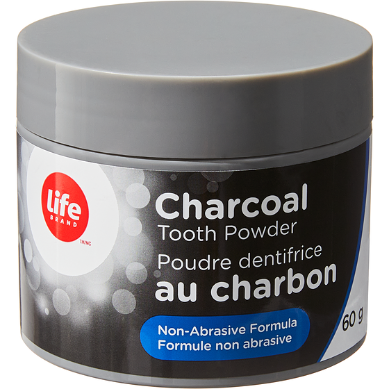 Life Brand Charcoal Tooth Powder 60 g, $20.82/100g