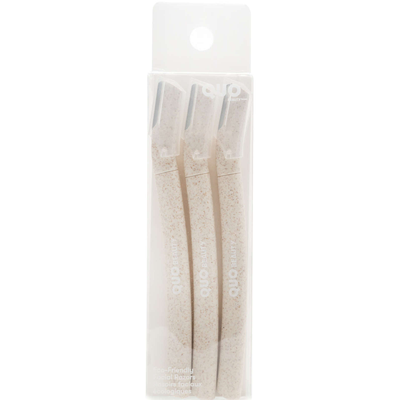Quo Beauty Facial Razors, Eco-Friendly, 3 Pieces 1 ea, $8.00/1ea