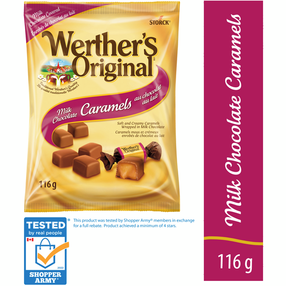 Werther's Original Milk Chocolate Caramel Candy 116 g, $3.02/100g