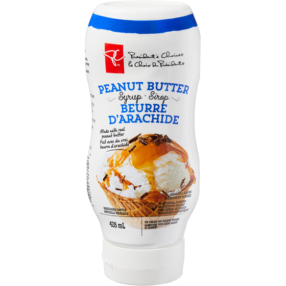 President's Choice Peanut Butter Syrup 428 ml, $1.40/100ml