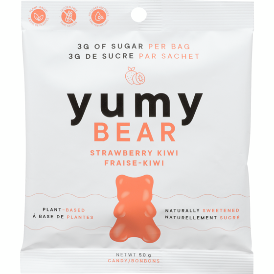 YUMY BEAR Candy Strawberry Kiwi 50 g, $7.58/100g