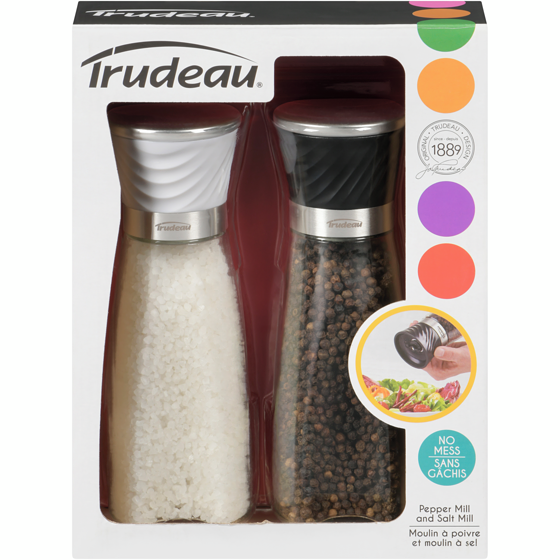 Trudeau Ensembles de moulins noir et blanc 1 ea, 36,00 $/1ch