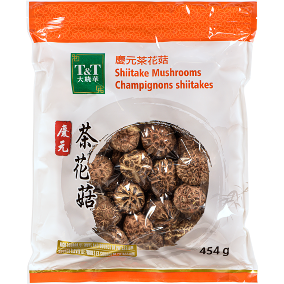 T&T Champignons Shiitake 454 g, 4,18 $/100g