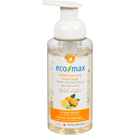Eco-Max Verger D'Agrumes Savon Moussant Doux Pour Les Mains 310 ml, 1,29 $/100ml