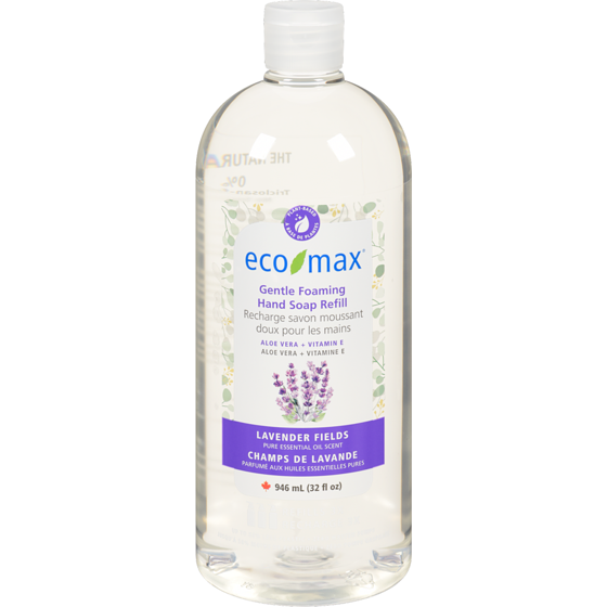 Eco-Max Lavender Fields Gentle Foaming Hand Soap Refill 946 ml, $0.90/100ml