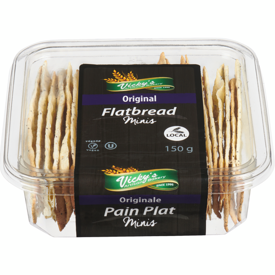 null Pain plat minis originale 150 g, 2,67 $/100g