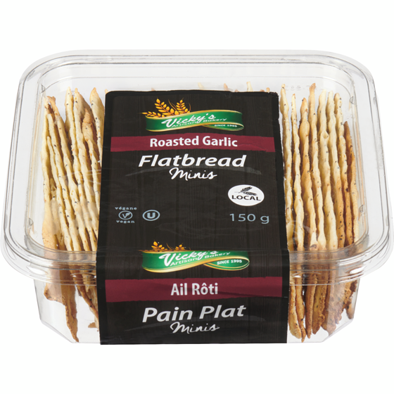 null Pain plat minis ail rôti 150 g, 2,67 $/100g