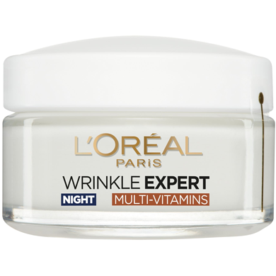 L'Oreal Paris Anti-Wrinkle Fortifying Night Care 65+ with a Vitamin Complex of Vitamin B & Vitamin E 50 ml, $31.98/100ml