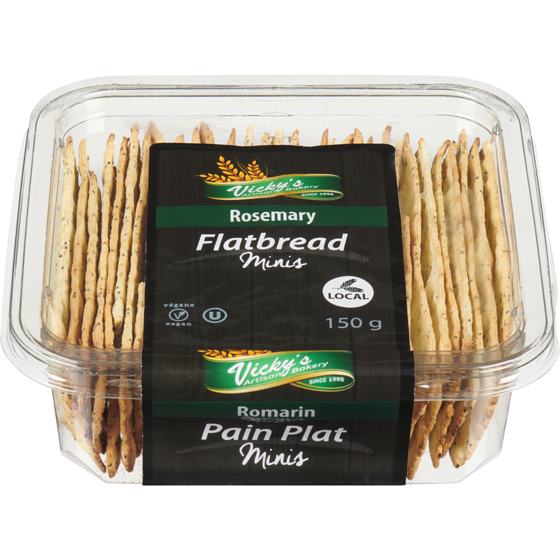 null Pain plat minis romarin 150 g, 2,67 $/100g